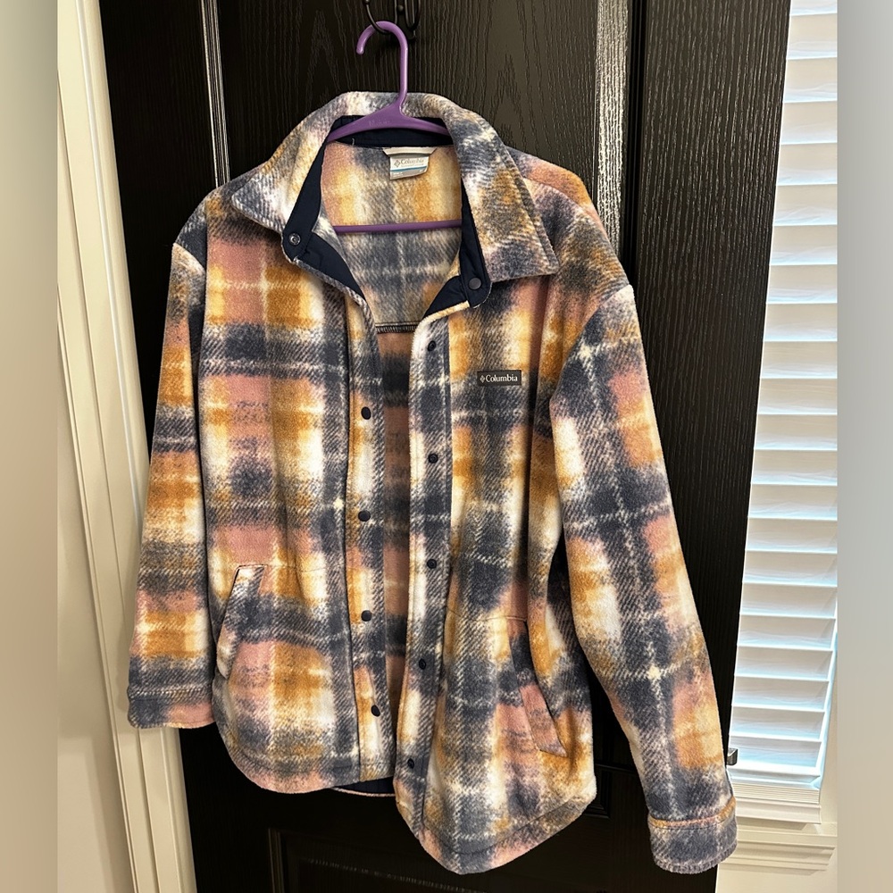 Columbia Plaid Fleece Jacket